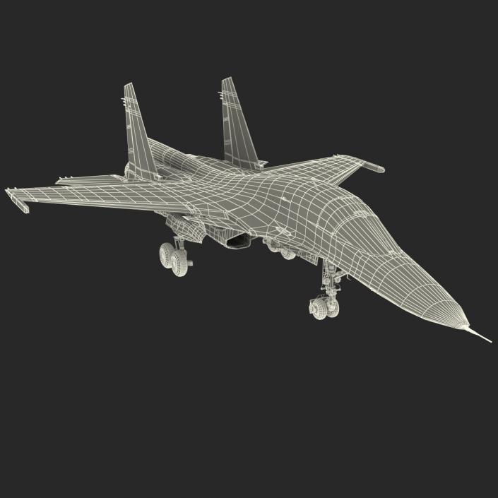 3D Russian Air Force Su-34 model