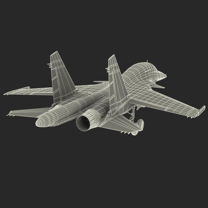 3D Russian Air Force Su-34 model