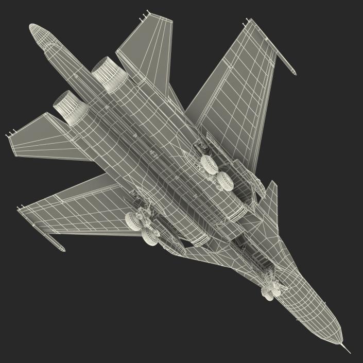 3D Russian Air Force Su-34 model