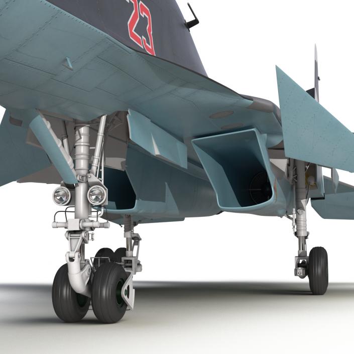 3D model Russian Air Force Su-34 Rigged