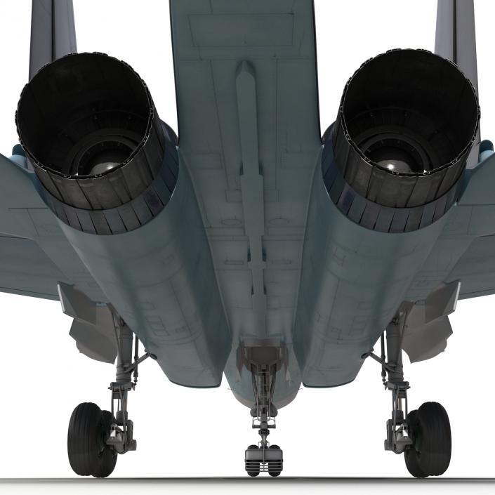 3D model Russian Air Force Su-34 Rigged