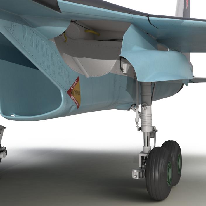 3D model Russian Air Force Su-34 Rigged