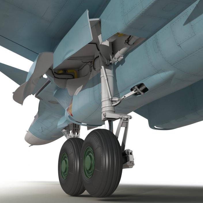 3D model Russian Air Force Su-34 Rigged