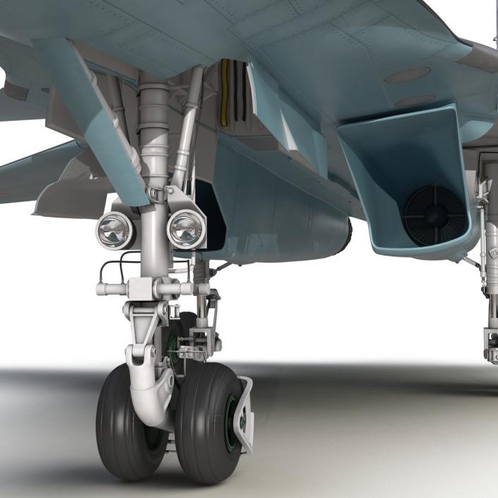 3D model Russian Air Force Su-34 Rigged