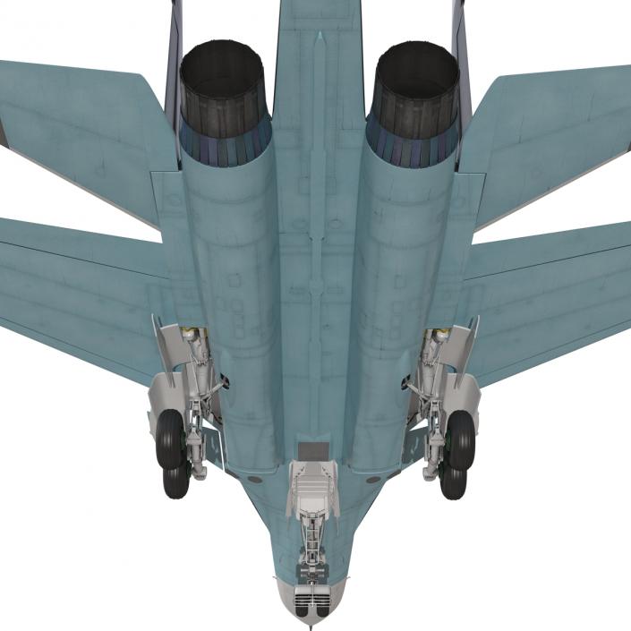 3D model Russian Air Force Su-34 Rigged