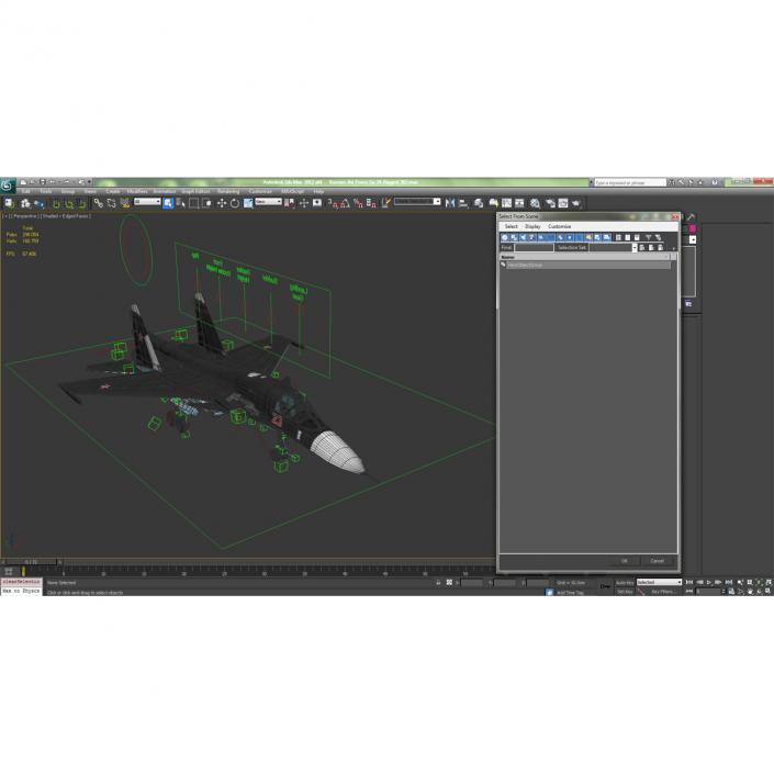 3D model Russian Air Force Su-34 Rigged