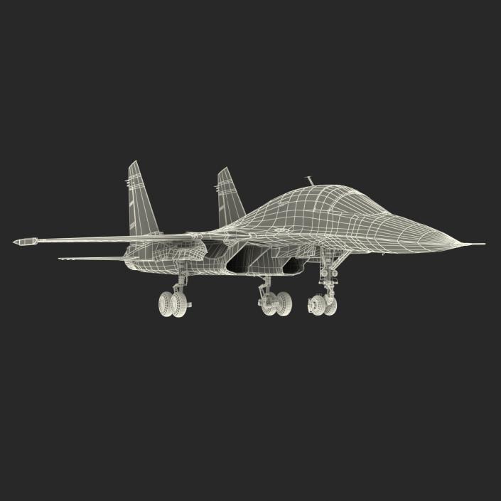 3D model Russian Air Force Su-34 Rigged