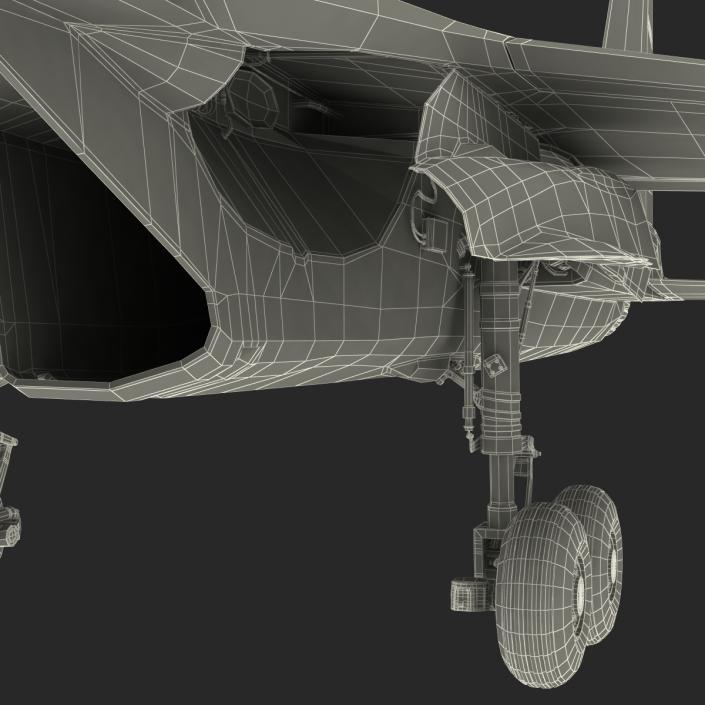 3D model Russian Air Force Su-34 Rigged