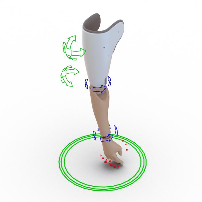 3D Prosthetic Arm Rigged