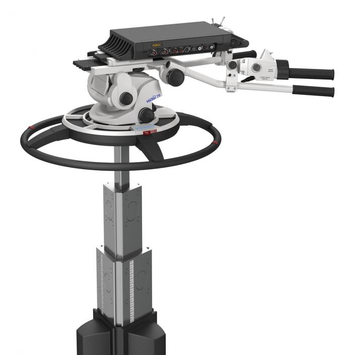 3D model TV Studio Camera Pedestal