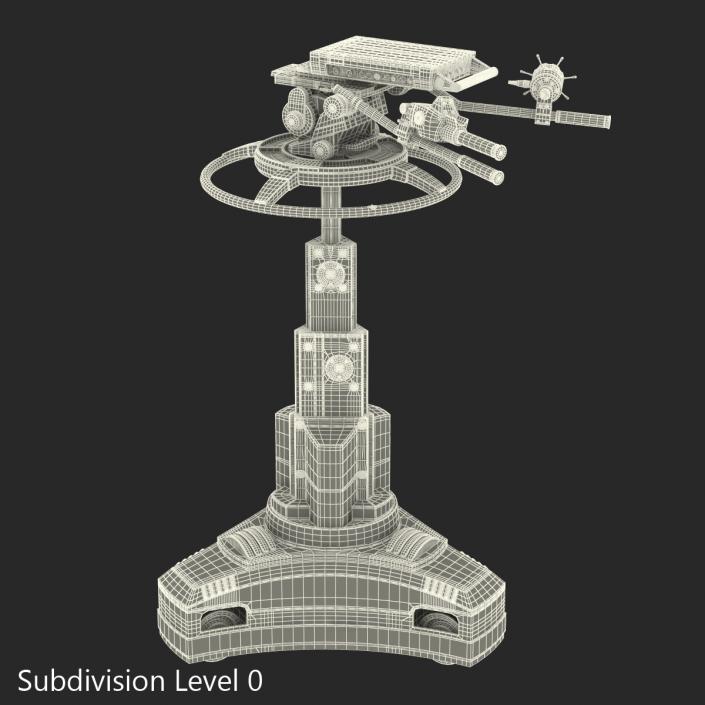 3D model TV Studio Camera Pedestal