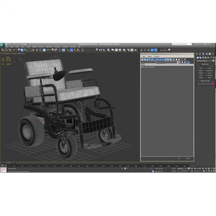 3D Powered Wheelchair model