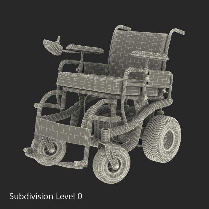 3D model Powered Wheelchair Rigged