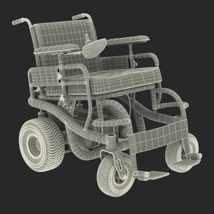 3D model Powered Wheelchair Rigged