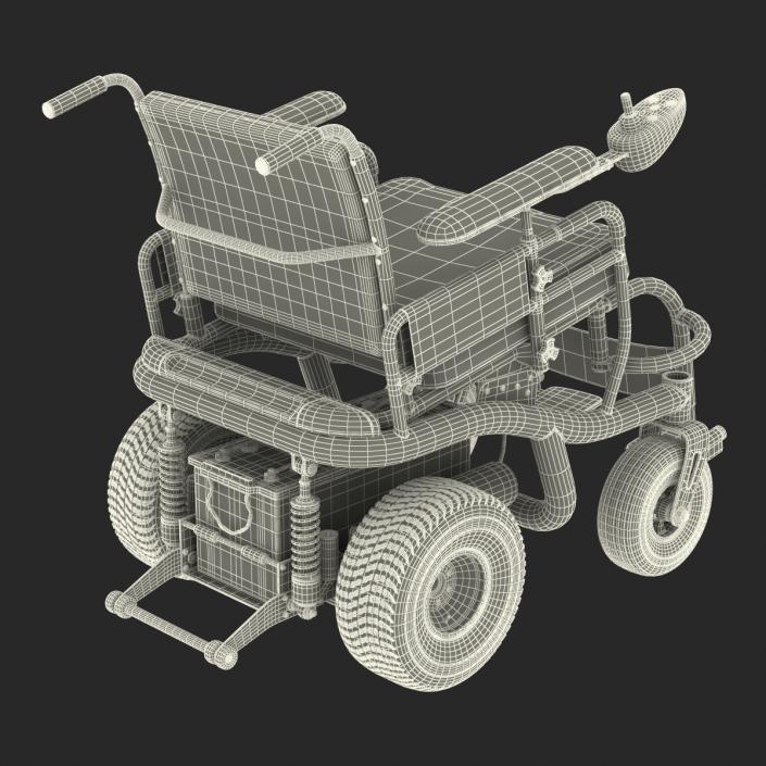 3D model Powered Wheelchair Rigged