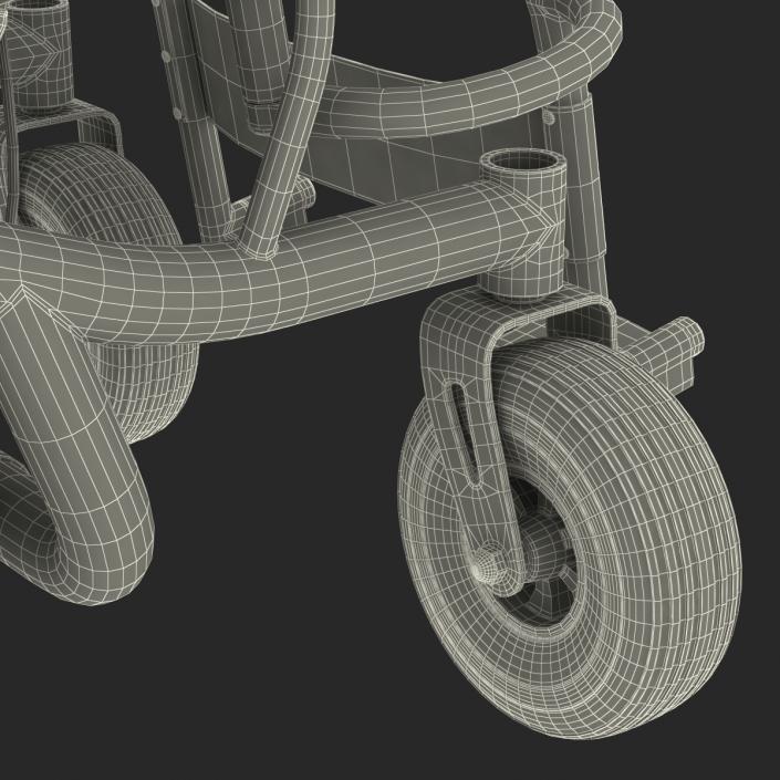 3D model Powered Wheelchair Rigged