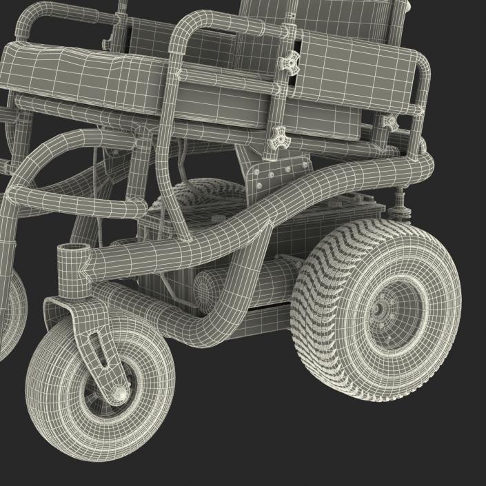 3D model Powered Wheelchair Rigged