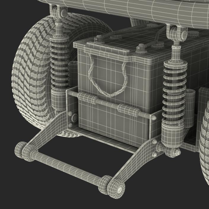 3D model Powered Wheelchair Rigged