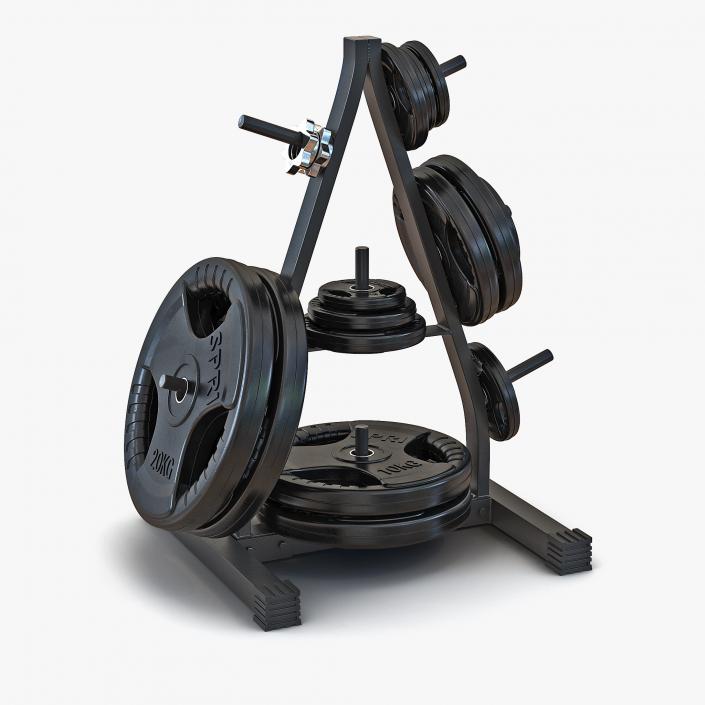 3D Weight Plate Tree Set 2 model