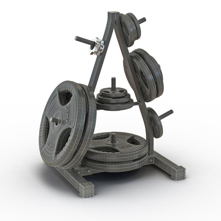 3D Weight Plate Tree Set 2 model