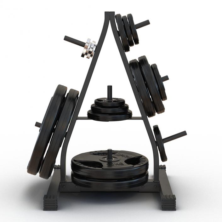 3D Weight Plate Tree Set 2 model