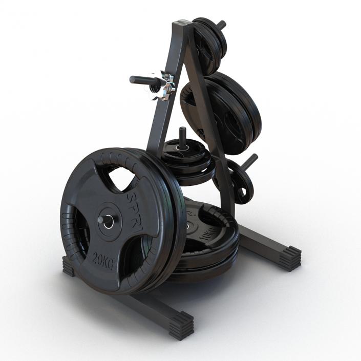 3D Weight Plate Tree Set 2 model