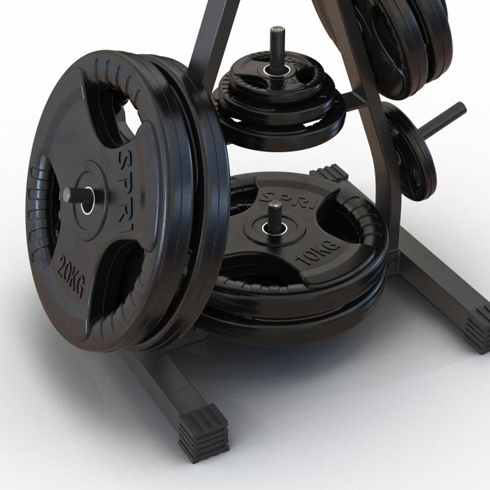 3D Weight Plate Tree Set 2 model