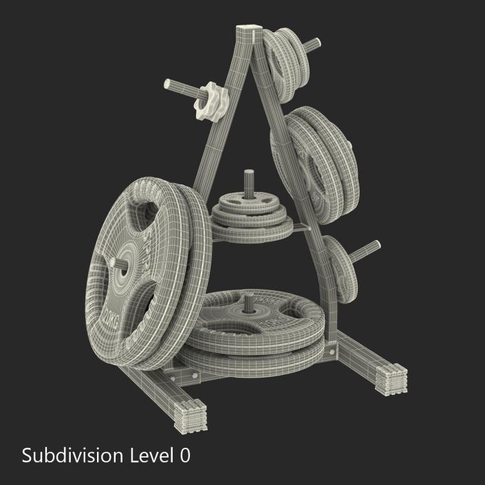 3D Weight Plate Tree Set 2 model