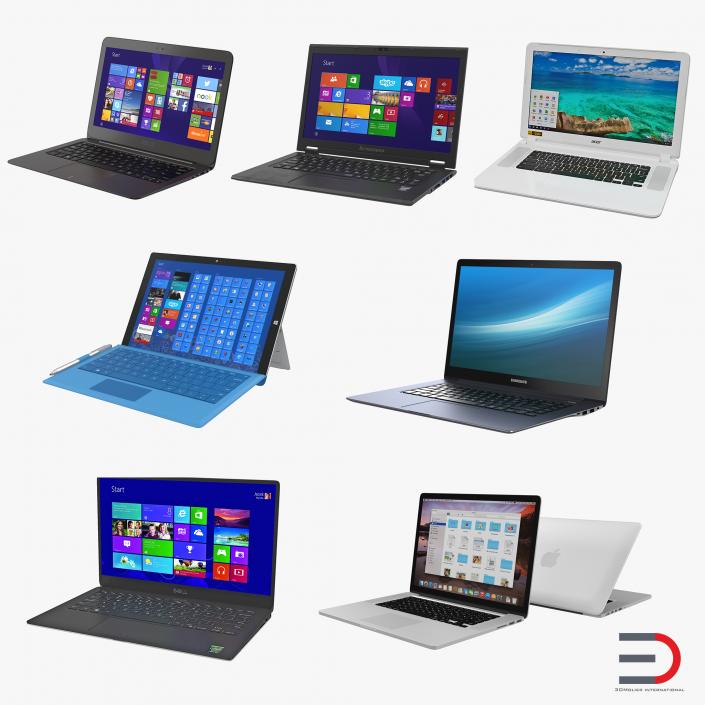 3D model Laptops Collection 2