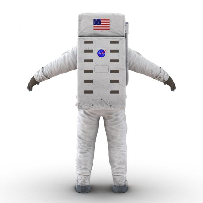 3D Astronaut NASA Wearing Spacesuit A7L