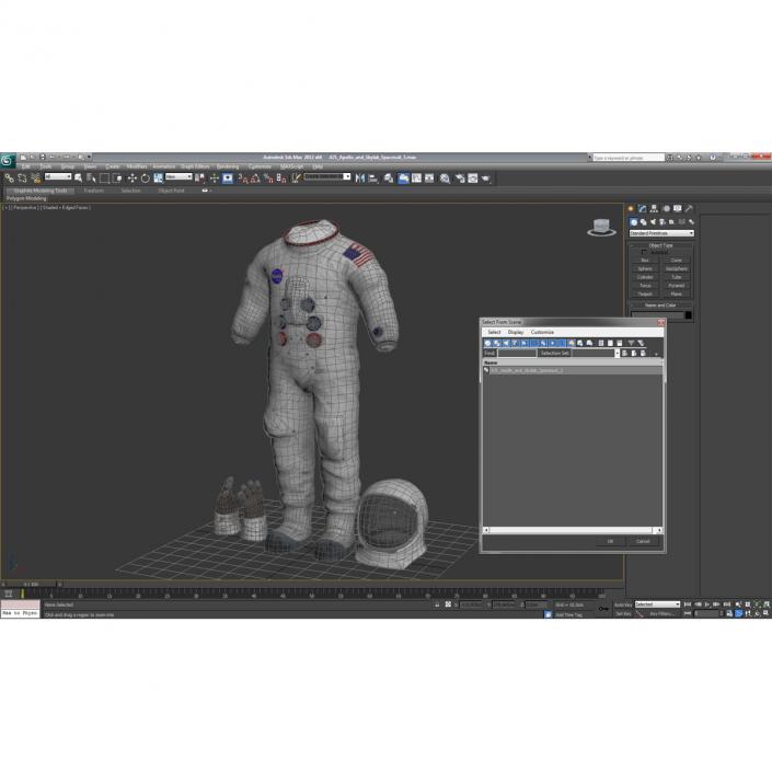 3D A7L Apollo and Skylab Spacesuit 3 model