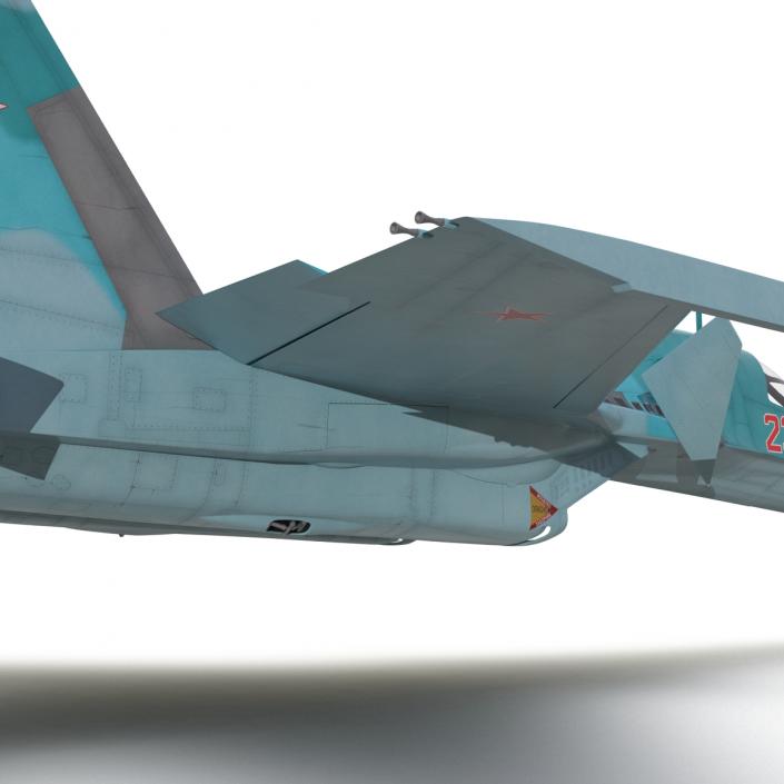 Fighter Sukhoi Su-34 Rigged 3D