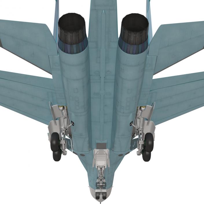 Fighter Sukhoi Su-34 Rigged 3D