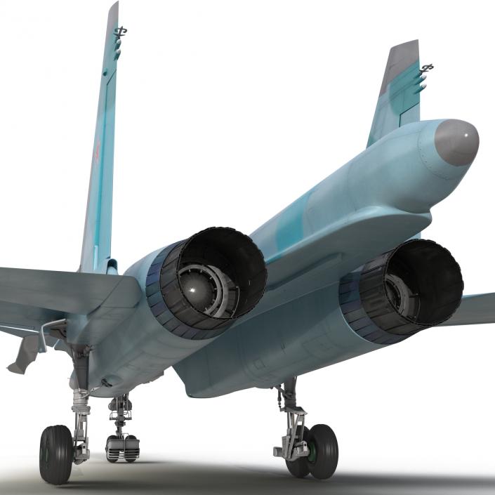 Fighter Sukhoi Su-34 Rigged 3D