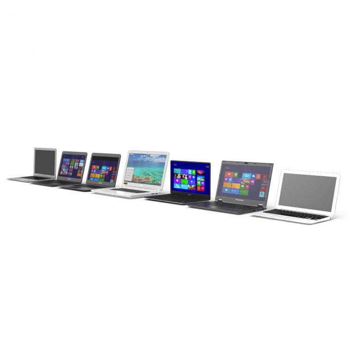 3D Laptops Collection model