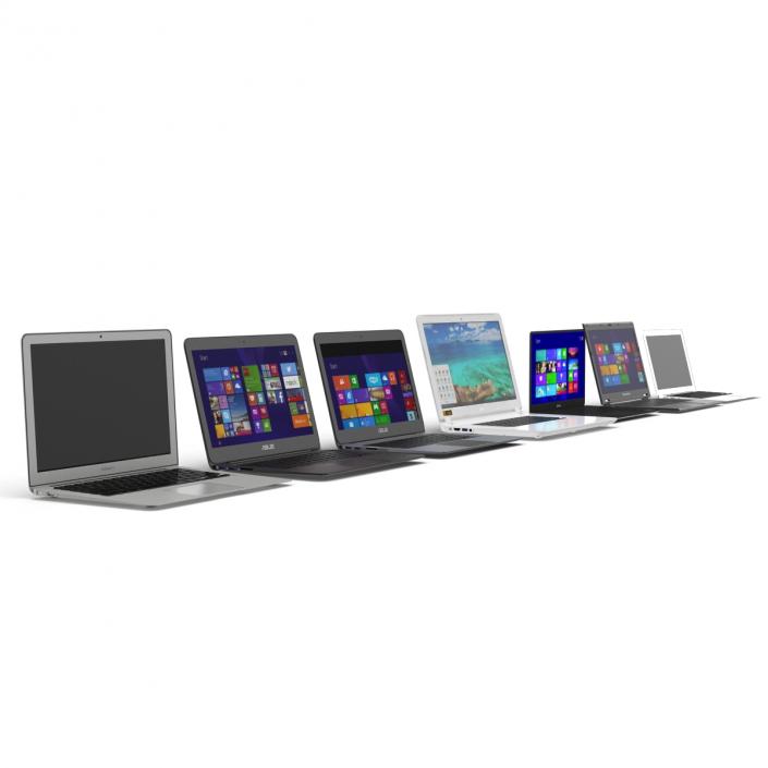 3D Laptops Collection model