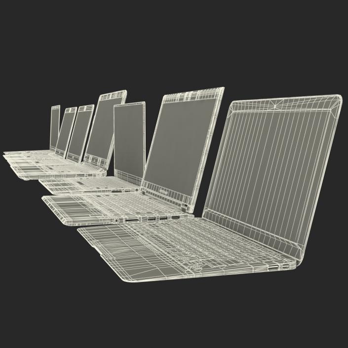 3D Laptops Collection model