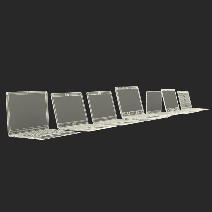 3D Laptops Collection model