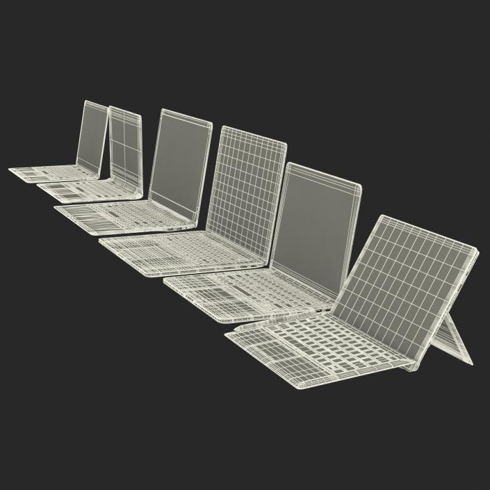 3D Laptops Collection model