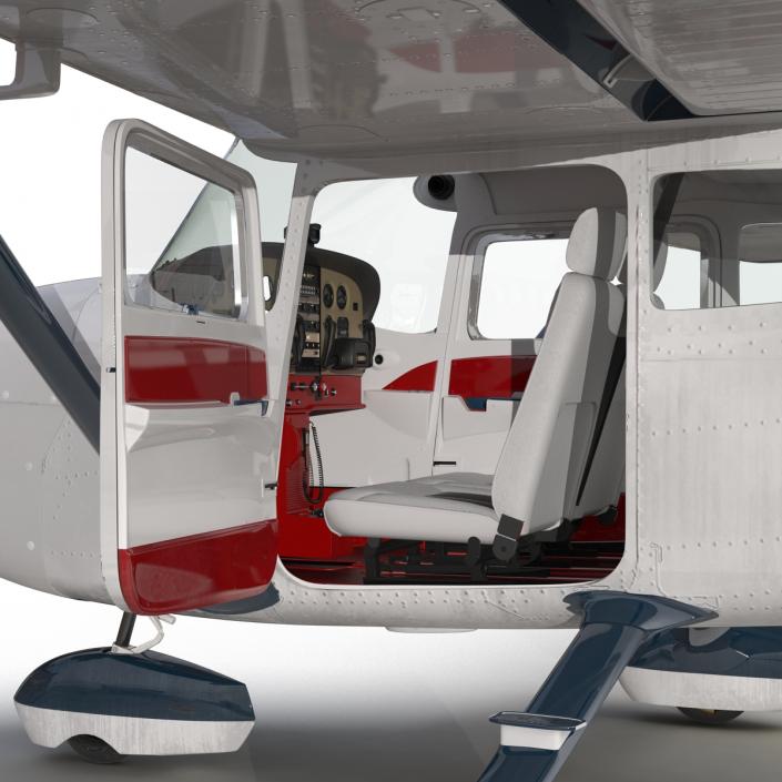 Cessna 172 Rigged 3D