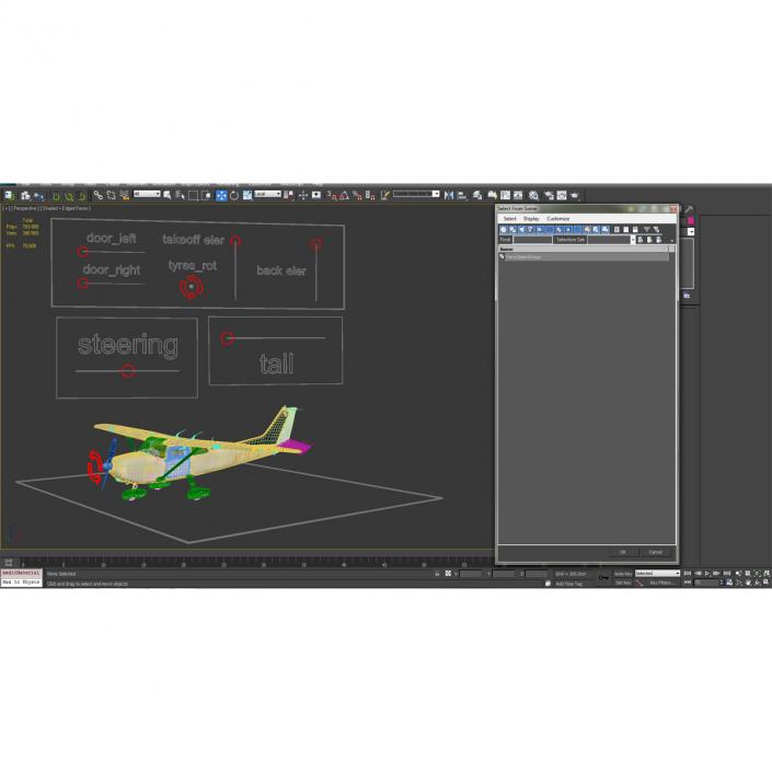 Cessna 172 Rigged 3D