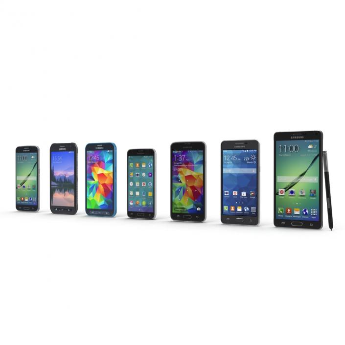 Samsung Cell Phones Collection 2 3D