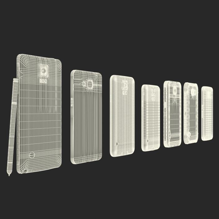 Samsung Cell Phones Collection 2 3D