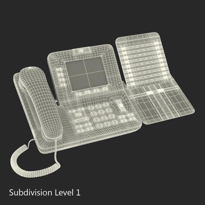 3D Cisco Unified IP Phone 8945 and Expansion Module model