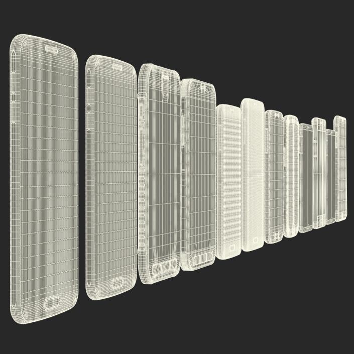 3D model Samsung Cell Phones Collection