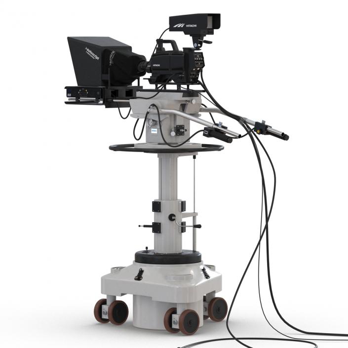 TV Studio Camera Hitachi 3D model