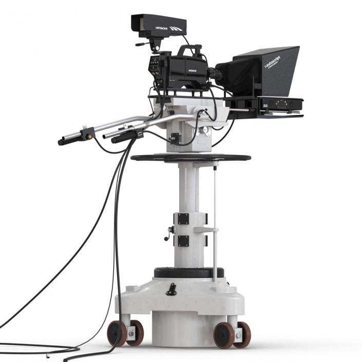 TV Studio Camera Hitachi 3D model