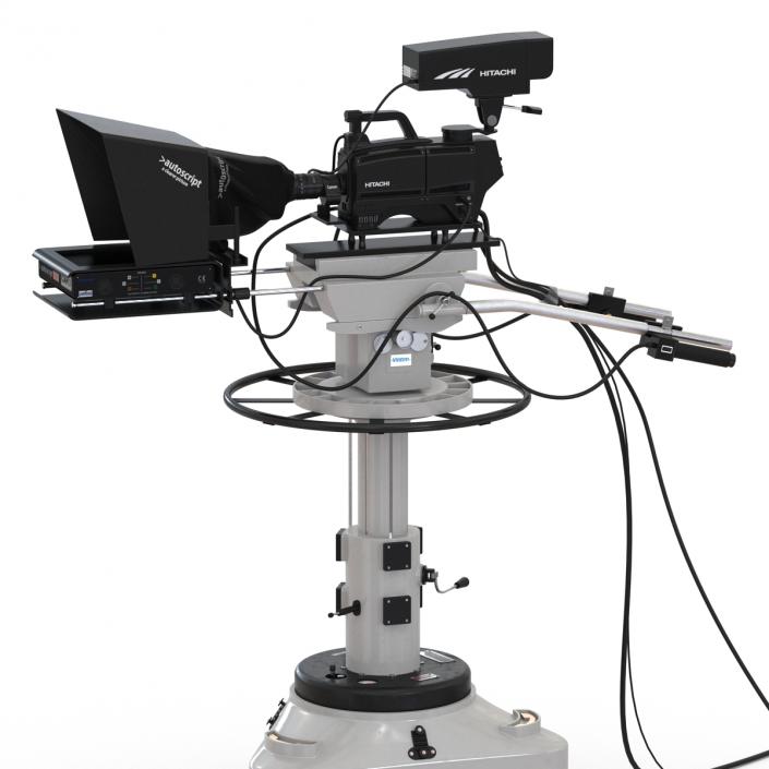 TV Studio Camera Hitachi 3D model