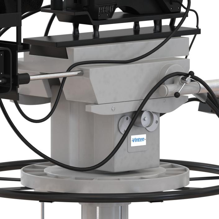 TV Studio Camera Hitachi 3D model