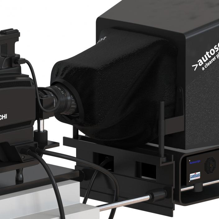 TV Studio Camera Hitachi 3D model